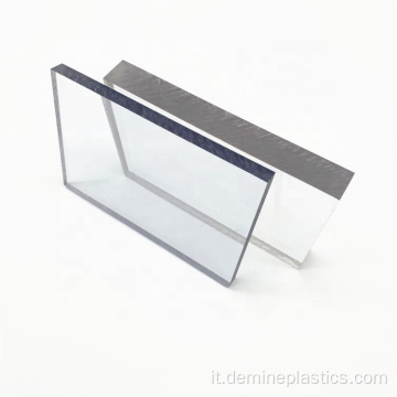 Foglio di plastica trasparente in policarbonato solido
